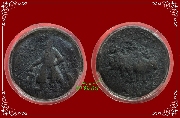 เหรียญกษาปณ์คุชชาน แห่งราชวงศ์คุชชาน (Kushan) ปี พ.ศ. ๗๐๘ (ต้น ค.ศ. ๑๖๕ ) เนื้อทองแดง (เหรียญที่ 2)