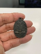 เหรียญรุ่นสุดท้ายพิมพ์ลูกมะตูม หลวงพ่อโด่ วัดนามะตูม พนัสนิคม ชลบุรี ปี 2515