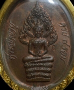เหรียญนาคปรกรุ่นไตรมาสหลวงปู่ทิม อิสริโก วัดระหารไร่ ปี 2518